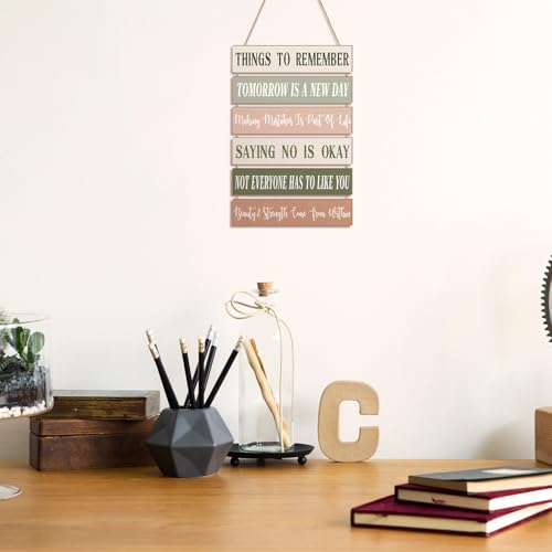 Inspirational Quotes Wooden Wall Art Decor - Preppy Room Decor