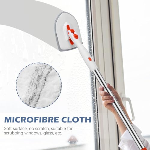 SetSail Tile and Bathtub Scrubber Refill Pads - 4 Pack (Microfiber & Scouring)