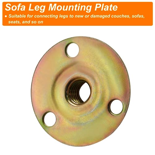 Biaungdo Furniture Leg Mounting Plates - 4 Sets with Bolts & Screws