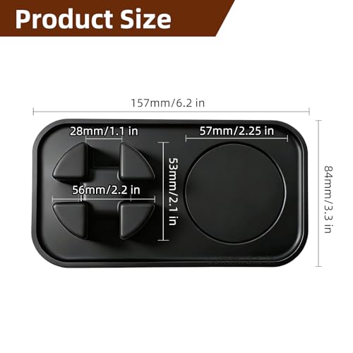 Silicone Tamping Mat for Ninja Luxe Cafe ES601/ES701 - Non-Slip Espresso Pad with Portafilter Holder