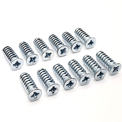Replacement Flat Head Euro Screws for IKEA Part 100372 - Pack of 12