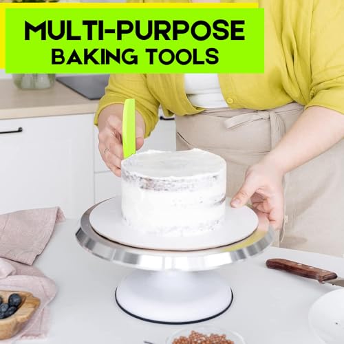 SURDOCA Dough Scraper Set - 3 Food-Grade Plastic Scrapers 5.31x3.64"