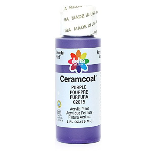 Delta Creative Ceramcoat Acrylic Paint - 2 oz, Purple, Matte Finish