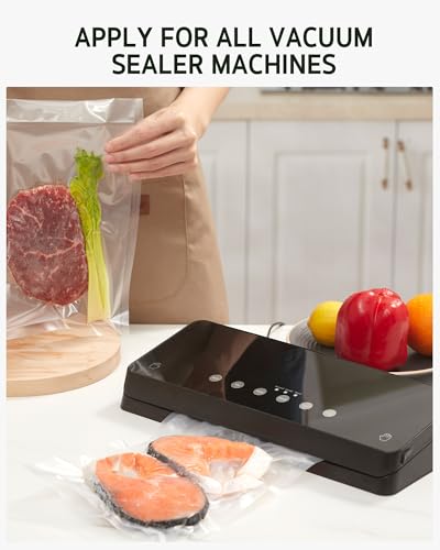 Syntus 50 Pcs Vacuum Sealer Bags Quart Size 8x12 BPA Free Food Storage