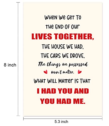 Valentine's Day Card for Wife | Anniversary & Birthday Greeting