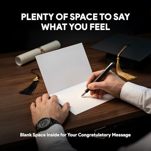 Gold-Foiled Graduation Thank You Cards, 24 Pack, 6x4in