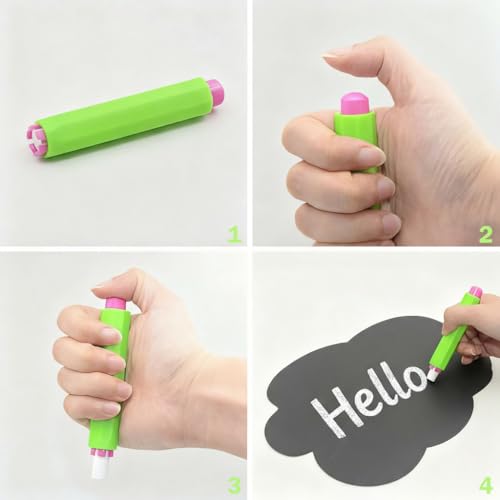 10pcs Writable Chalkboard Photo Booth Props Kit - Reusable Blank Signs