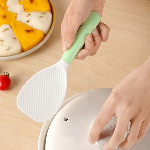 Non-Stick Rice Paddle Stand-Up Heat-Resistant Plastic Spoon Scooper