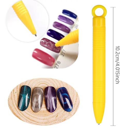 8-Piece Cat Eye Nail Magnet Kit - Magnetic Sticks & Design Tools for Gel Polish