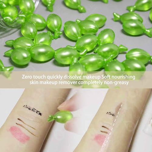 BLUE LOVE Disposable Face Cleansing Oil Granules - 3Pcs Makeup Remover