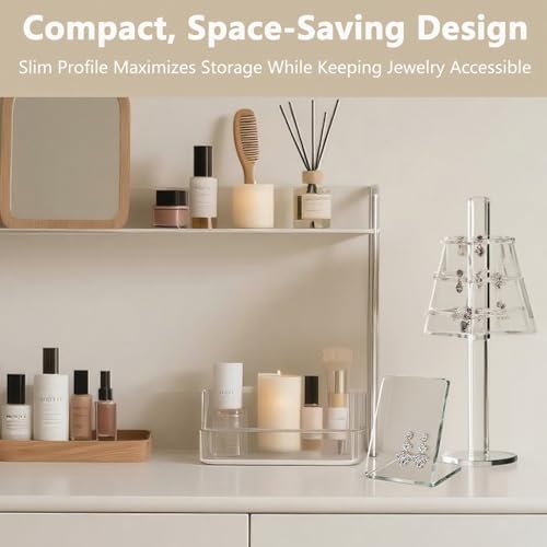 Acrylic Earring Holder Organizer - 72 Holes for Studs (2 Pack)