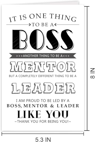 Funny Boss's Day Card - Humorous Gift for Boss & Leader