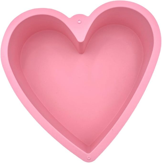 9-Inch Nonstick Silicone Heart Cake Mold - Food Grade, Easy Clean