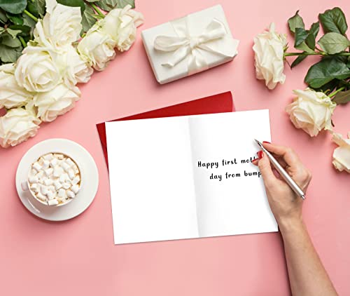 First Mother's Day Card for New Mom with Envelope - Funny Message