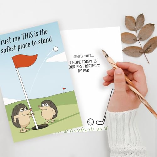 Funny Golf Birthday Card for Men & Women | Hilarious Gift