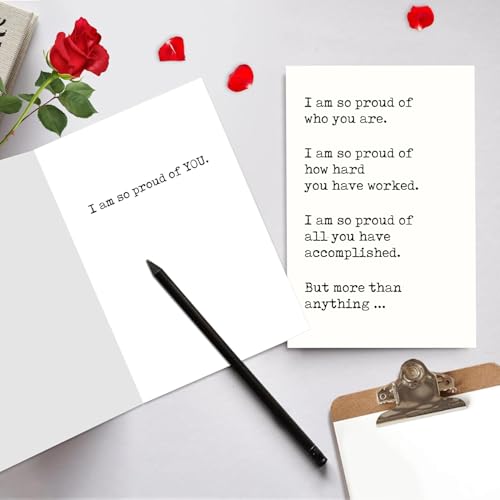 Proud of You Card - #3 Graduation & Celebration Greeting Card, Well Done Gift