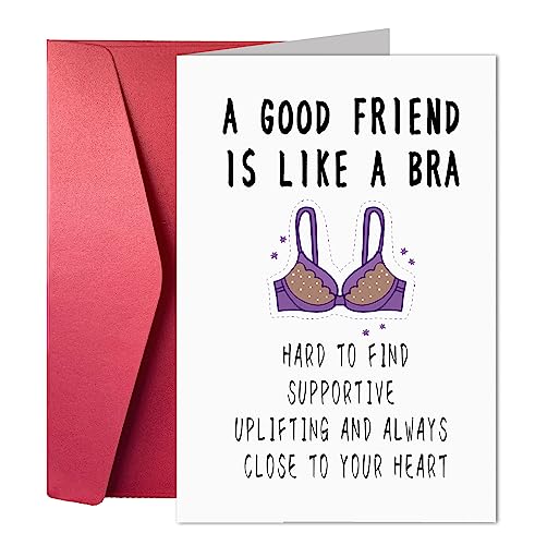 Funny Best Friend Greeting Card - Humorous Card for Girlfriends