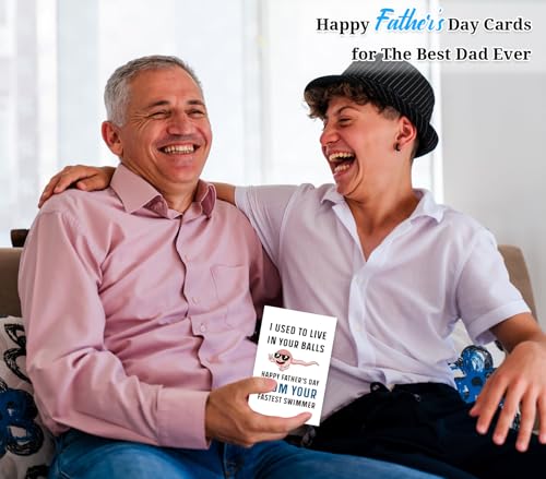 Funny Father's Day Card for Dad - Hilarious Greeting Card with Envelope