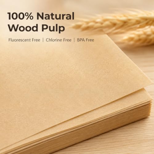 100 Pcs Non-Stick Baking Parchment Sheets - 9x13 in, Eco-Friendly