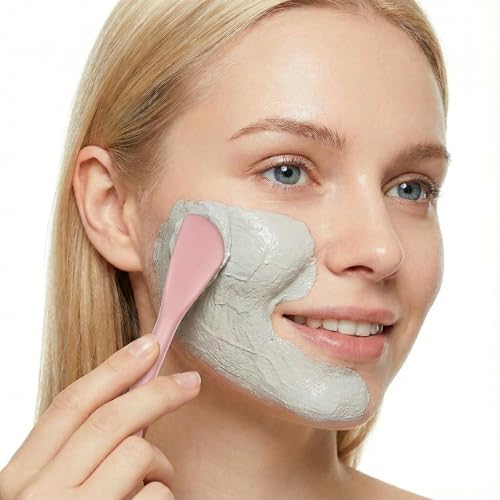 Dual-Ended Silicone Facial Cleansing & Mask Applicator Brush (2 Pcs)
