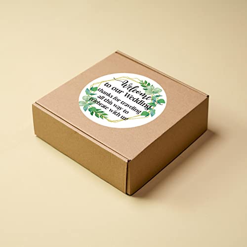 50 PCS Wedding Favor Stickers - 2 Inch Round Matte White