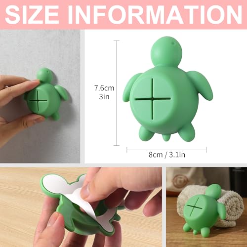 Cute Sea Turtle Silicone Kitchen Towel Hook - Adhesive Holder