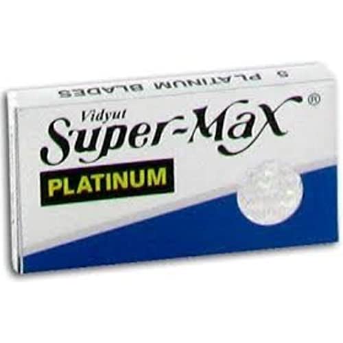 Super-Max Platinum Double Edge Safety Razor Blades 5 Pack