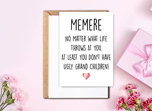 Funny Grandchildren Greeting Card – No Ugly Grandkids! 5x7