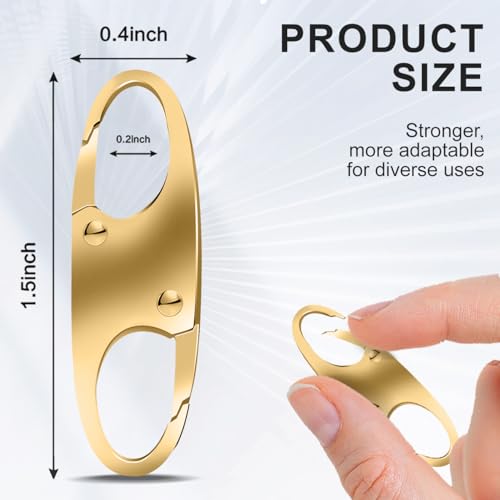 24 Pcs Zipper Clips Anti Theft Dual Opening Design Zipper Locks Small S Carabiner Clip Theft Clasp for Backpack Purse Luggage Suitcase