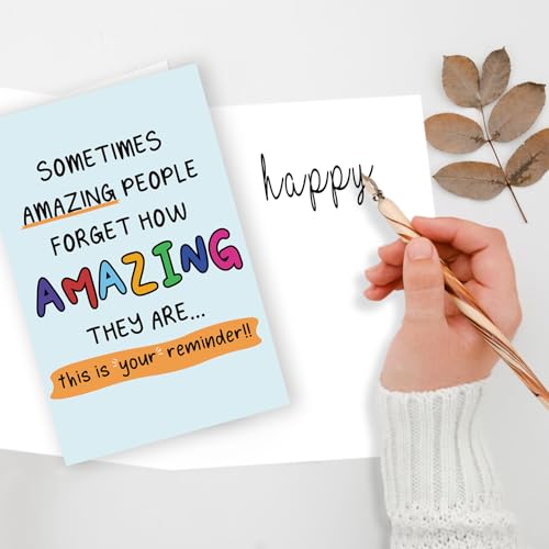 Ziwenhu Funny Reminder Cards for Teachers, Nurses & Friends
