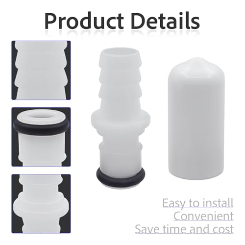 M236 Male Air Bed Connector and Cap Set for Sleep Number Air Chambers