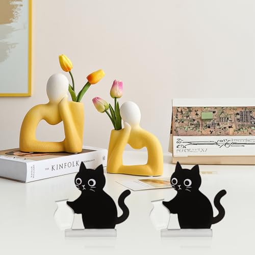 4Pcs Acrylic Cat Whisker Organizer Magnets - Cute Keepsake Decor