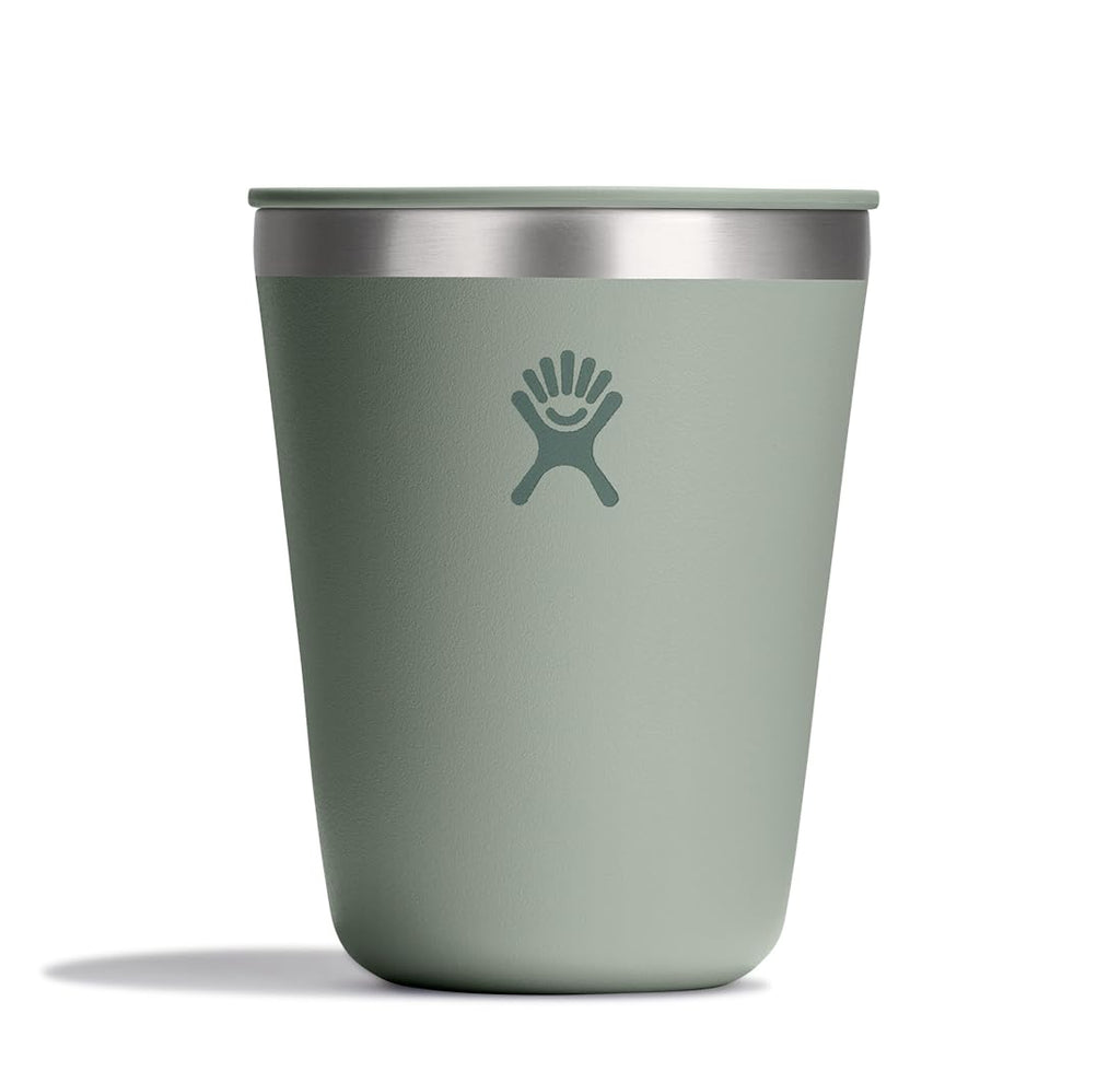 Hydro Flask 12 Oz Outdoor Coffee Tumbler – Stainless Steel Insulated Travel Cup – Camping Mug Agave Green