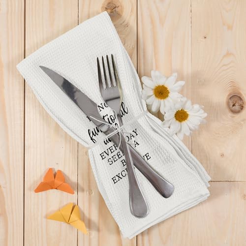 Funny Sarcastic Kitchen Dish Towels 16x24 Microfiber