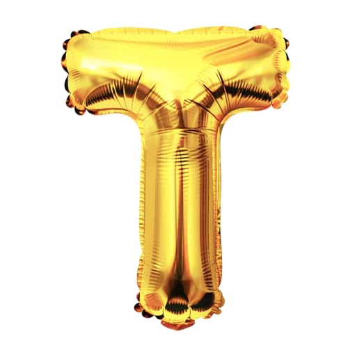 40 Inch Gold Letter T Foil Balloon - Perfect for Celebrations