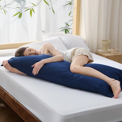 Bedsure Bamboo Cooling Body Pillowcase - Navy, 20x54 Inches