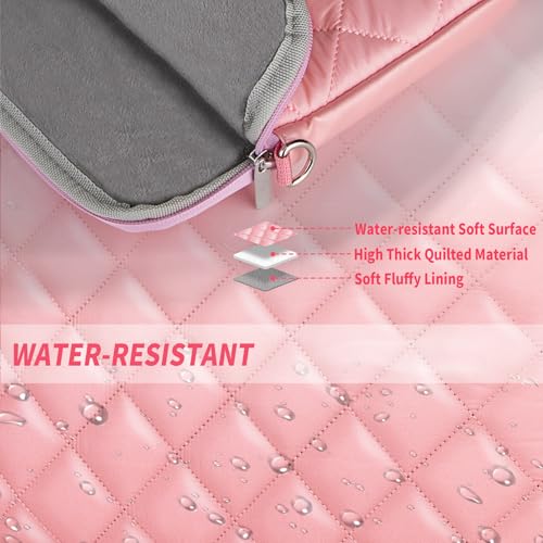 Aatacas Small Quilted Makeup Bag - Puffer Travel Cosmetic Organizer