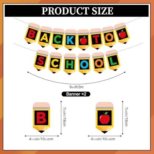 Welcome Back to School Banner Kit - Pencil Design Classroom Decor