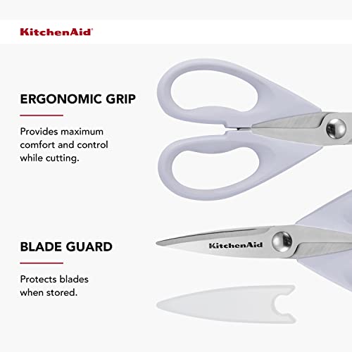 KitchenAid All-Purpose Kitchen Shears - Stainless Steel, Soft Grip Handle, 2-Pack