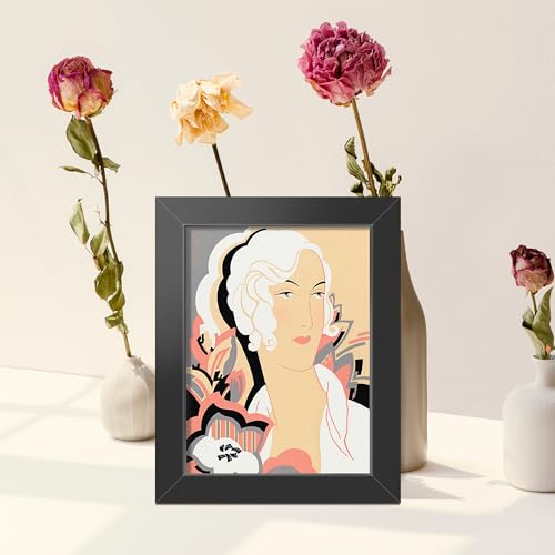 LaVie Home 2x3 Picture Frame Set, Black Photo Frames with HD Plexiglas