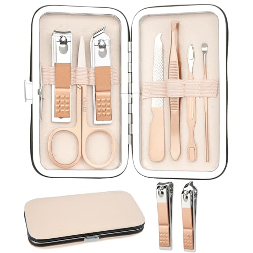 Nail Clipper Set 7-Piece Manicure and Pedicure Travel Grooming Kit