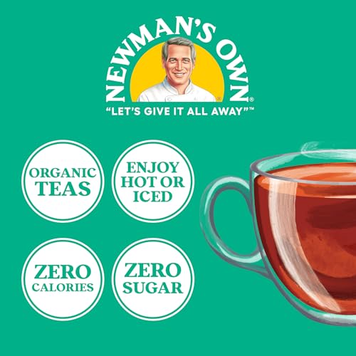 Newman's Own Organic Green Tea, 100 Count Tea Bags (Pack of 5)