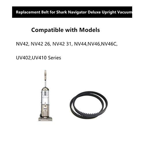Replacement Vacuum Belt for Shark Navigator Deluxe NV42 Series (2 Pack)