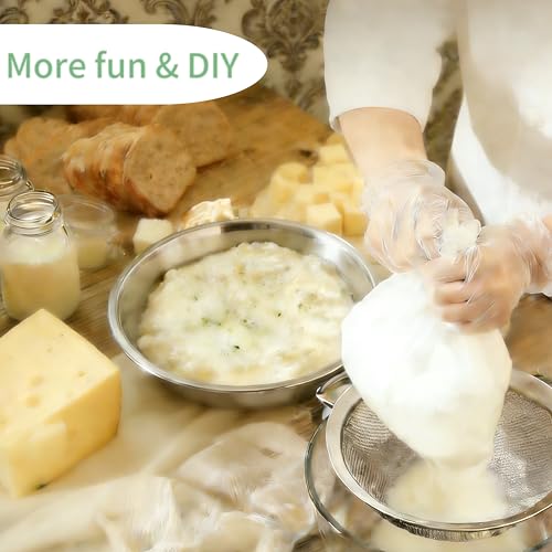 Nut Milk Bag Set - 10 Reusable 12x8 Inch Strainer Bags for Juice, Yogurt & Cheese