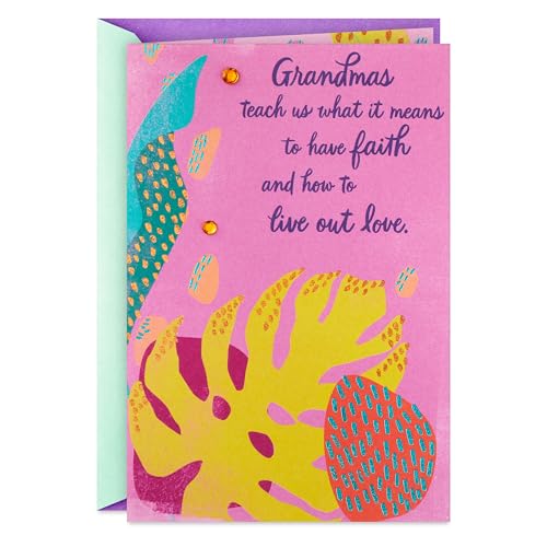 Hallmark Mother's Day Card for Grandma with Foil and Gemstones