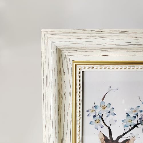 5x7 White Plastic Photo Frame - Front Opening, 7x9 Overall Size