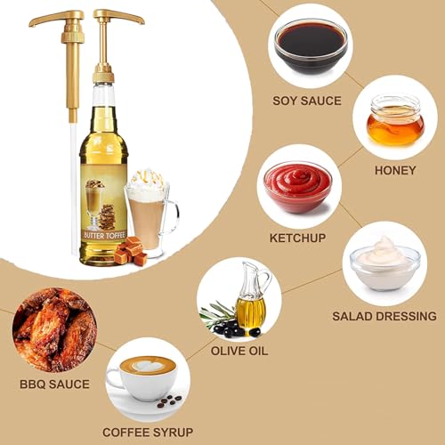 12-Pack Coffee Syrup Pump - Universal 750ml Flavor Dispenser for Bottles