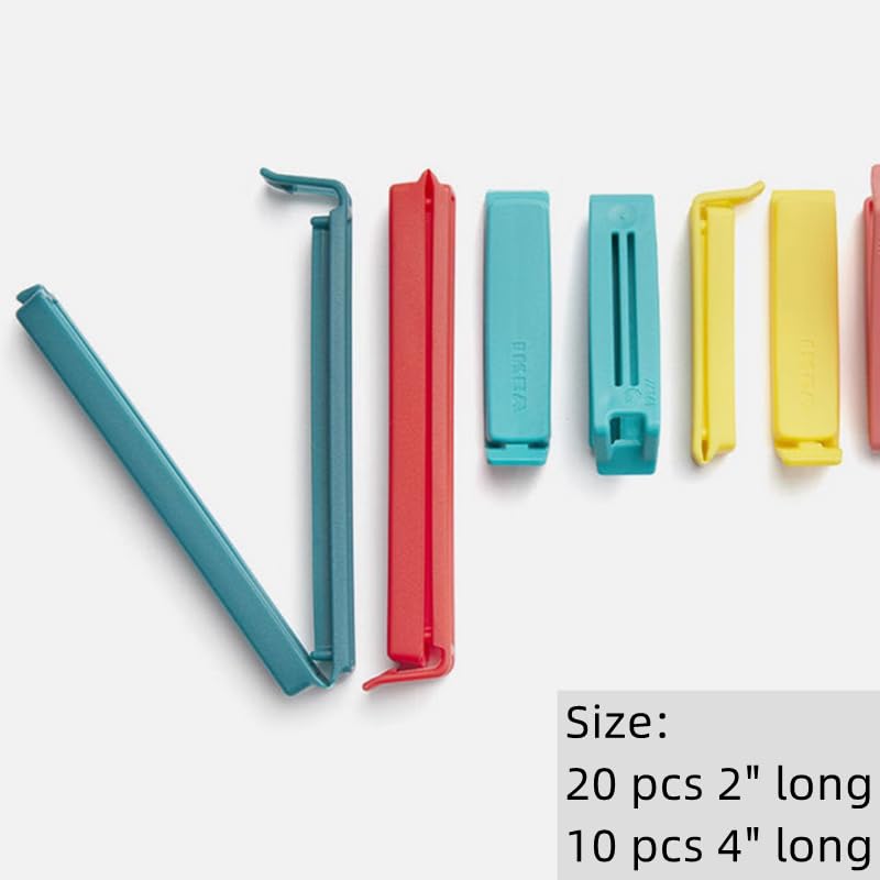 IKEA Bevara Food Bag Sealing Clips - 30 Pack Multicolor Set