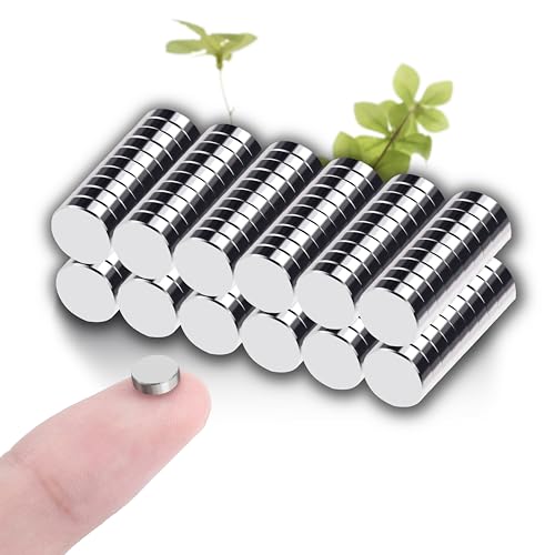6x2mm 60 Pcs Neodymium Magnets for Crafts, Nail Art, Fridge & Whiteboard