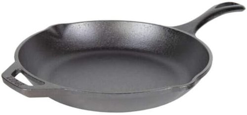 Lodge Chef Collection 10" Pre-Seasoned Cast Iron Skillet - Essential Kitchen Tool for Frying & Searing